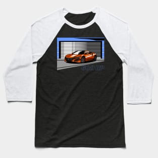 Acura NSX New Gen Orange Baseball T-Shirt